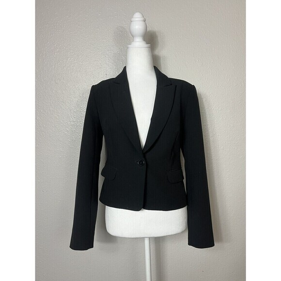 Express Design Studio Work Blazer Women's Size 2 Black - Picture 1 of 8